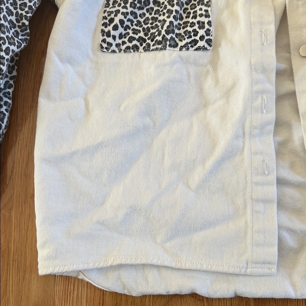 Oversized Leopard Accent Shacket - Picture 2 of 3